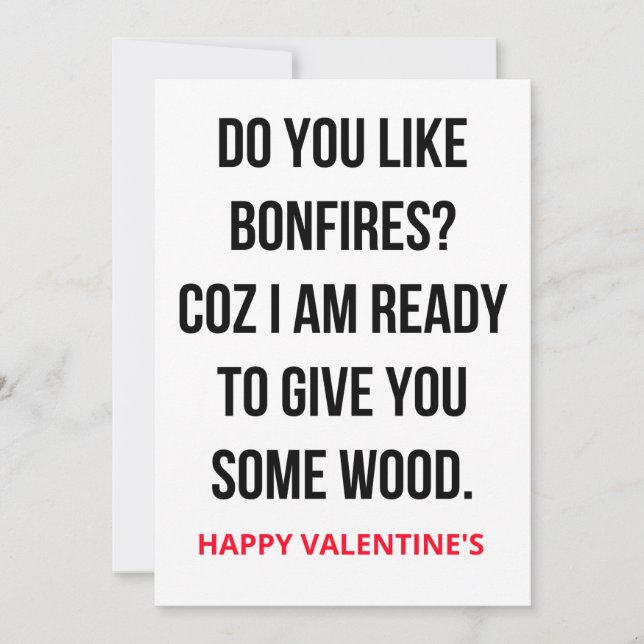 Cartes Pour Fêtes Annuelles Funny Naughty Valentine's Day Card (Devant)