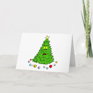 Cartes Pour Fêtes Annuelles Funny Noël Arbre Noël Noël Noël Humour de vacances
