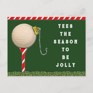 Cartes Pour Fêtes Annuelles Funny Noël de golf