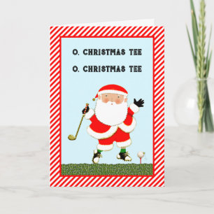 Cartes Pour Fêtes Annuelles Funny Noël de golf