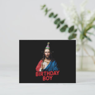 Cartes Pour Fêtes Annuelles Funny Noël Jésus Enfant d'anniversaire
