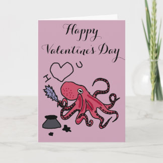 Cartes Pour Fêtes Annuelles Funny Octopus