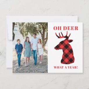 Cartes Pour Fêtes Annuelles Funny Oh Deer Quelle année de Buffalo a-t-il mis e