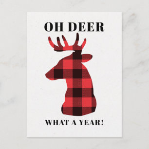 Cartes Pour Fêtes Annuelles Funny Oh Deer Quelle année Noël de la sériole