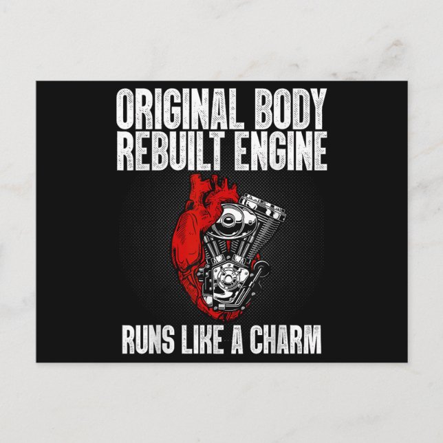 Cartes Pour Fêtes Annuelles Funny Open Heart Chirurgie Récupération Survivant  (Devant)