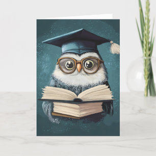 Cartes Pour Fêtes Annuelles Funny Owl Graduation School