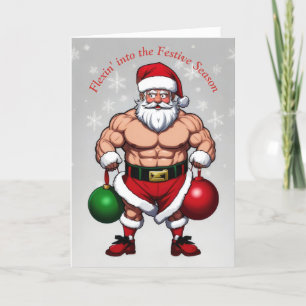 Cartes Pour Fêtes Annuelles Funny Père Noël