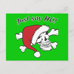 Cartes Pour Fêtes Annuelles Funny Père Noël Skull
