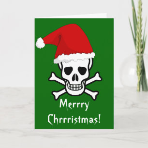 Cartes Pour Fêtes Annuelles Funny Pirate Joyeux voeux de Noël Arrgh Matey