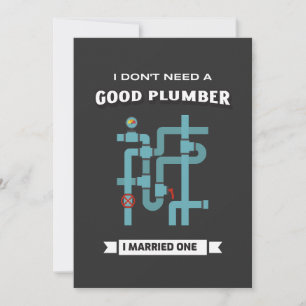 Cartes Pour Fêtes Annuelles Funny Plumber