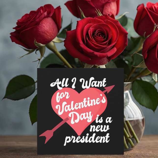 Cartes Pour Fêtes Annuelles Funny Political Saint-Valentin Anti Trump (Créateur téléchargé)
