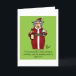 Cartes Pour Fêtes Annuelles Funny Romantic Christmas Humor Greeting Card<br><div class="desc">Merry Christmas! Wonderfully funny and slightly sarcastic cartoon characters in hilarious situations that’s sure to bring a smile to anyone’s face. Great fun for the wonderfully funny, slightly sarcastic characters you know! Enjoy spreading the laughter with this hilarious Christmas humor greeting card by cartoonist Bill Abbott; send some laughs along...</div>