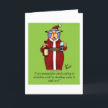 Cartes Pour Fêtes Annuelles Funny Romantic Christmas Humor Greeting Card<br><div class="desc">Merry Christmas! Wonderfully funny and slightly sarcastic cartoon characters in hilarious situations that’s sure to bring a smile to anyone’s face. Great fun for the wonderfully funny, slightly sarcastic characters you know! Enjoy spreading the laughter with this hilarious Christmas humor greeting card by cartoonist Bill Abbott; send some laughs along...</div>