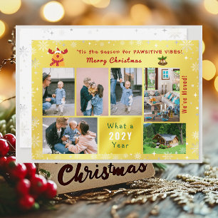 Cartes Pour Fêtes Annuelles Funny Rudolph 7 Photos Collage Nous avons déplacé