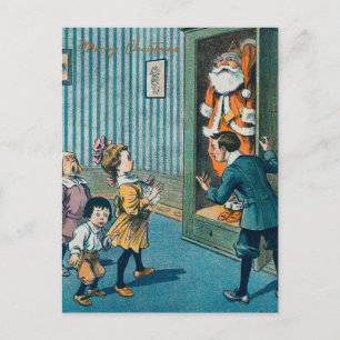 Cartes Pour Fêtes Annuelles Funny santa claus art vintage