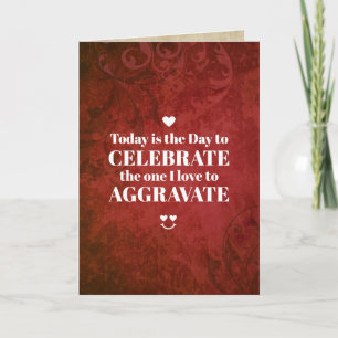Cartes Pour Fêtes Annuelles Funny Sarcastic Valentine's Day Card