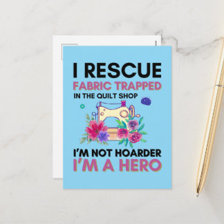 Cartes Pour Fêtes Annuelles Funny Sewing Quote Vintage Floral Sewing Machine