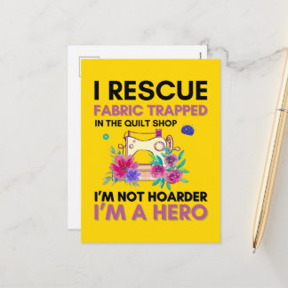 Cartes Pour Fêtes Annuelles Funny Sewing Quote Vintage Floral Sewing Machine