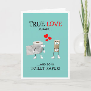 Cartes Pour Fêtes Annuelles Funny Toilet Papier Véritable Amour Valentines Jou