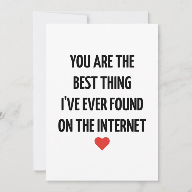 Cartes Pour Fêtes Annuelles Funny Valentine Cards for Boyfriend, Birthday Card (Devant)