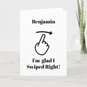 Cartes Pour Fêtes Annuelles Funny Valentine Day Card Je suis content que j'ai 