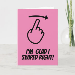 Cartes Pour Fêtes Annuelles Funny Valentine Day Card Je suis content que j'ai