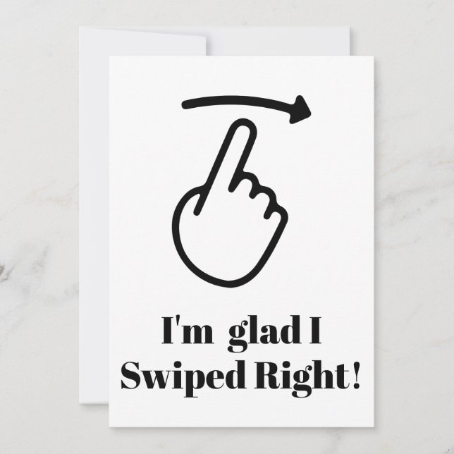 Cartes Pour Fêtes Annuelles Funny Valentine Day Card Je suis content que j'ai  (Devant)