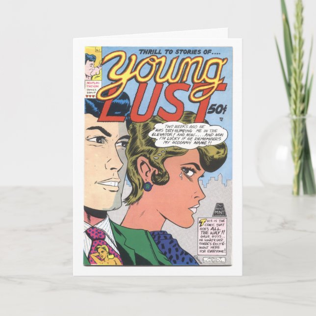 Cartes Pour Fêtes Annuelles Funny Valentine (PG-13) (Devant)