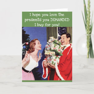 Cartes Pour Fêtes Annuelles Funny Vintage Christmas Card