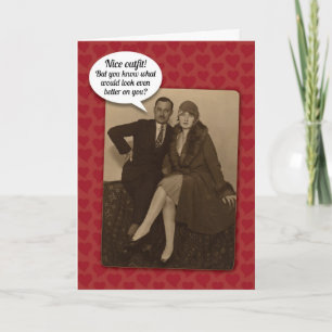 Cartes Pour Fêtes Annuelles Funny Vintage Suggestive Valentine's Day Card