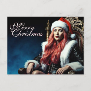 Cartes Pour Fêtes Annuelles Fur & Leather Diva – Joyeux Noël