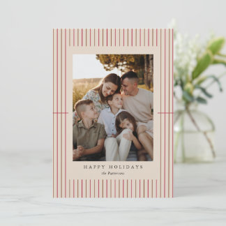 Cartes Pour Fêtes Annuelles Gabardine Flat Holiday Card