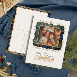 Cartes Pour Fêtes Annuelles Gabarit de photo unique pour Noël avec une touche