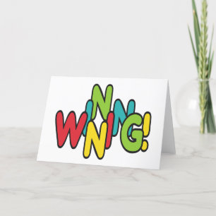 Cartes Pour Fêtes Annuelles Gagnante !