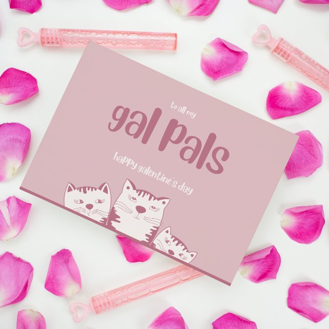 Cartes Pour Fêtes Annuelles Gal Pals Galentines journee Saint-Valentin mignon (Créateur téléchargé)