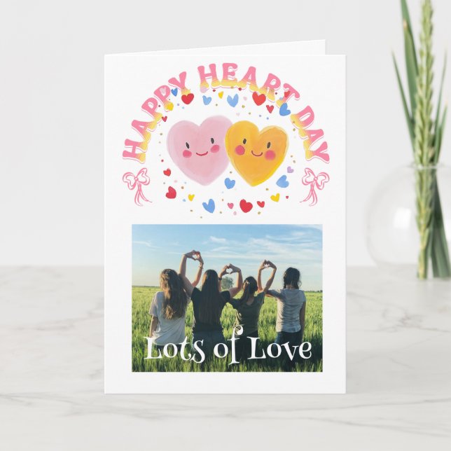 Cartes Pour Fêtes Annuelles Galentine’s Day Custom Photo Card (Devant)