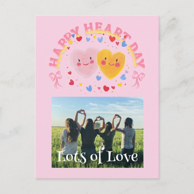 Cartes Pour Fêtes Annuelles Galentine’s Day Custom Photo Card (Devant)