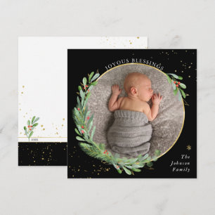 Cartes Pour Fêtes Annuelles Galerie de Noël aquarelle Joieuses Bénédictions