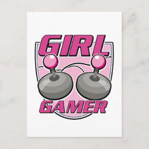 Cartes Pour Fêtes Annuelles Gamer fille