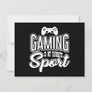 Cartes Pour Fêtes Annuelles Gamer - Jouer Est Mon Sport Préféré