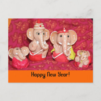 Cartes Pour Fêtes Annuelles Ganeshas, bonne année !