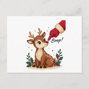 Cartes Pour Fêtes Annuelles Gant de Noël Santa Boop Bébé Renne