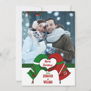 Cartes Pour Fêtes Annuelles Gants de ski Graphisme Photo de vacances