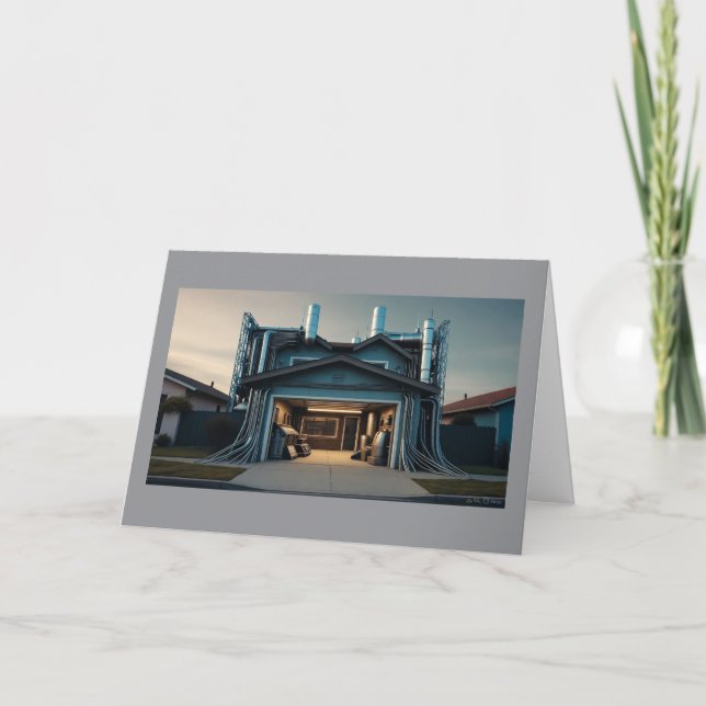 Cartes Pour Fêtes Annuelles Garage Tech Upgrade greeting card (Devant)