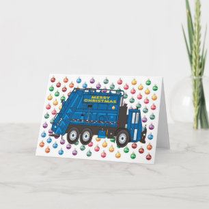 Cartes Pour Fêtes Annuelles Garbage Truck Christmas