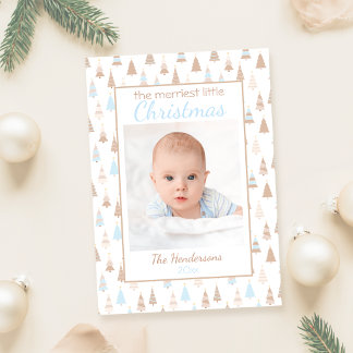 Cartes Pour Fêtes Annuelles Garçon de bébé de Noël le plus joyeux