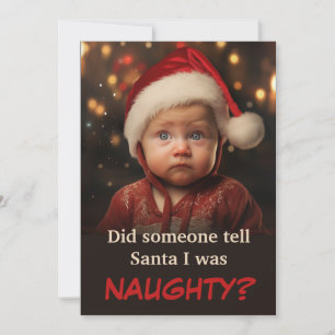Cartes Pour Fêtes Annuelles Garçon de la liste vilain Noël Photo