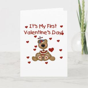 Cartes Pour Fêtes Annuelles Garçon ours 1er Saint Valentin Tshirts et cadeaux