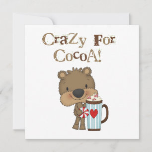 Cartes Pour Fêtes Annuelles Garçon Ours Fou de Fête de Cacao