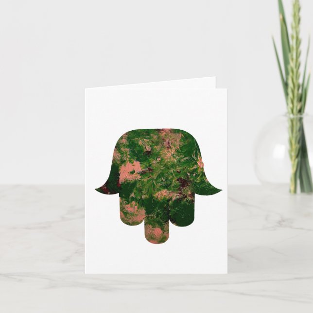 Cartes Pour Fêtes Annuelles Garden Hamsa Balloon Painting Studio Art  (Devant)